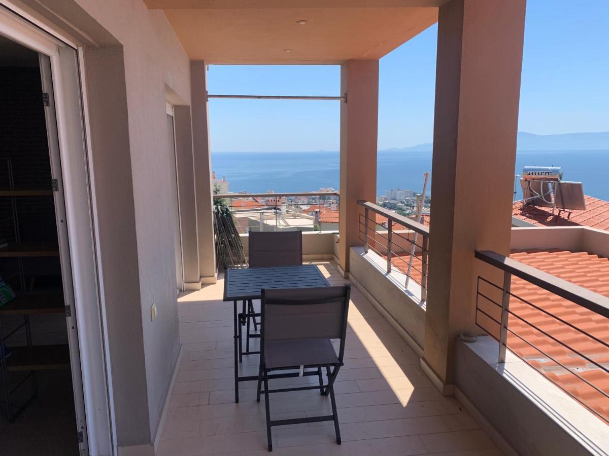 Breathtaking Sea View Apartment Кавала Екстериор снимка