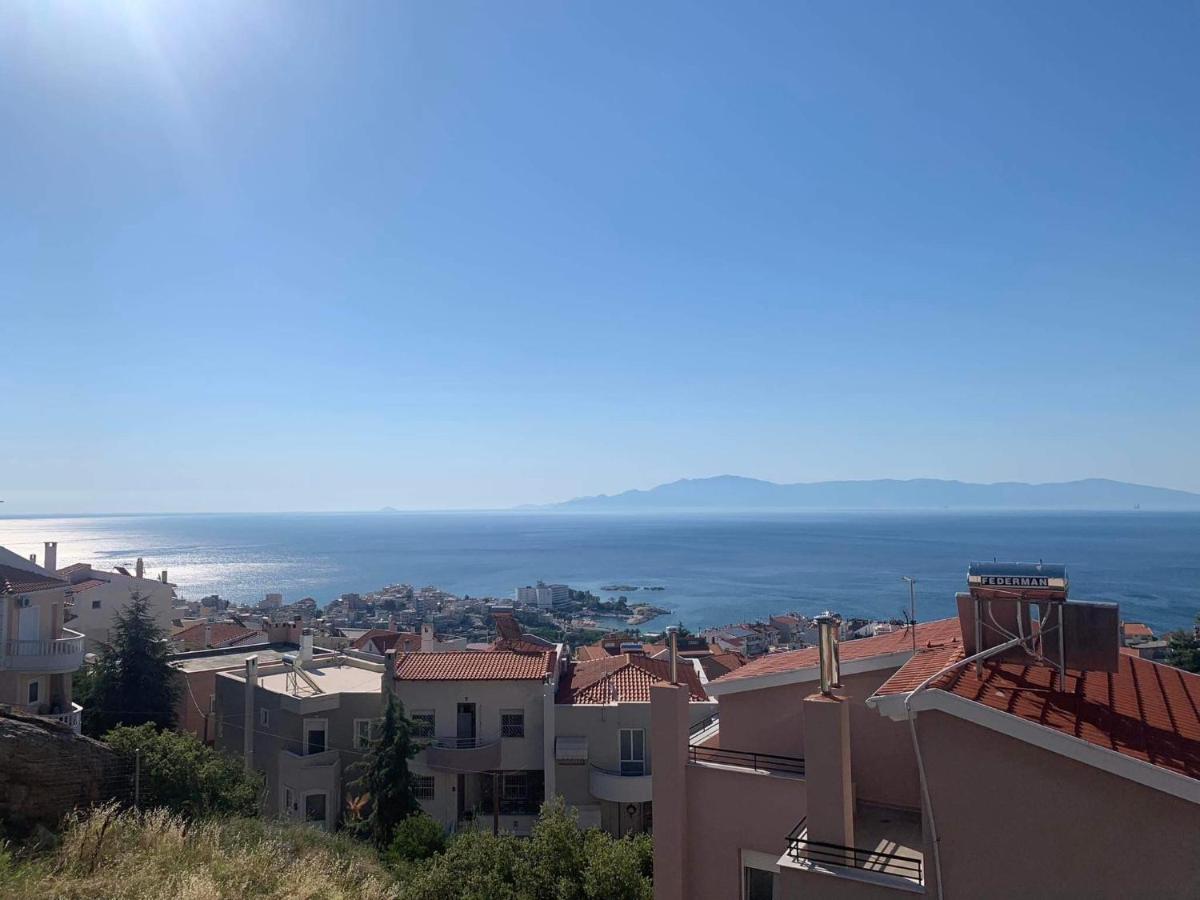 Breathtaking Sea View Apartment Кавала Екстериор снимка